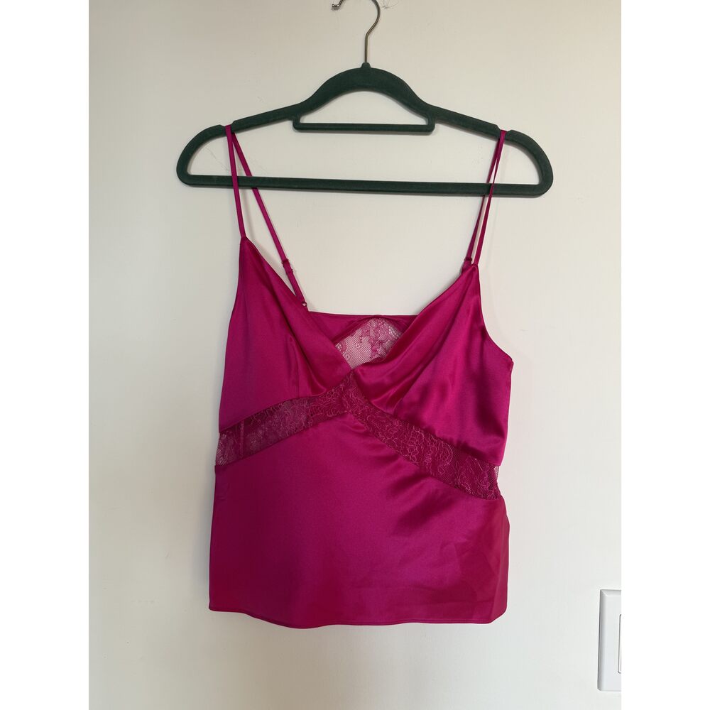 FROM FUTURE 100% Silk Fuchsia Camisole 34